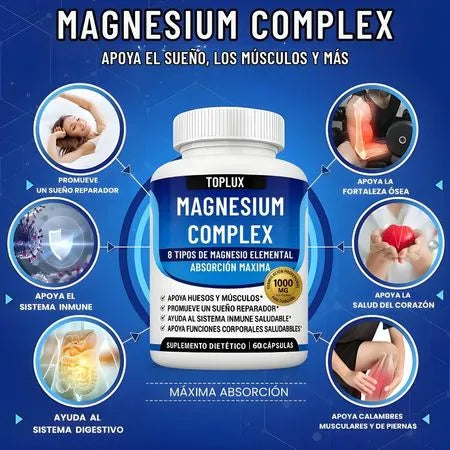 90 CAPSULAS SUPLEMENTO COMPLEJO DE MAGNE