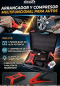 Kit de Emergencia HIGH POWER: Arrancador + compresor + power bank - XIO16X